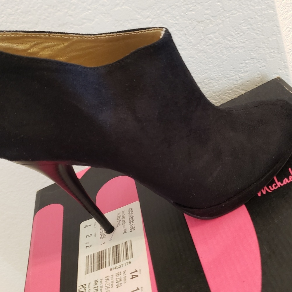 Black High Heel Booties